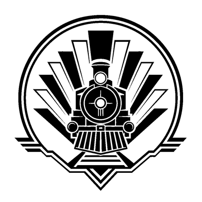 Steam Locomotive Circle Logo