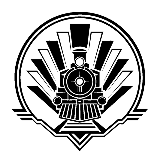 Steam Locomotive Circle Logo