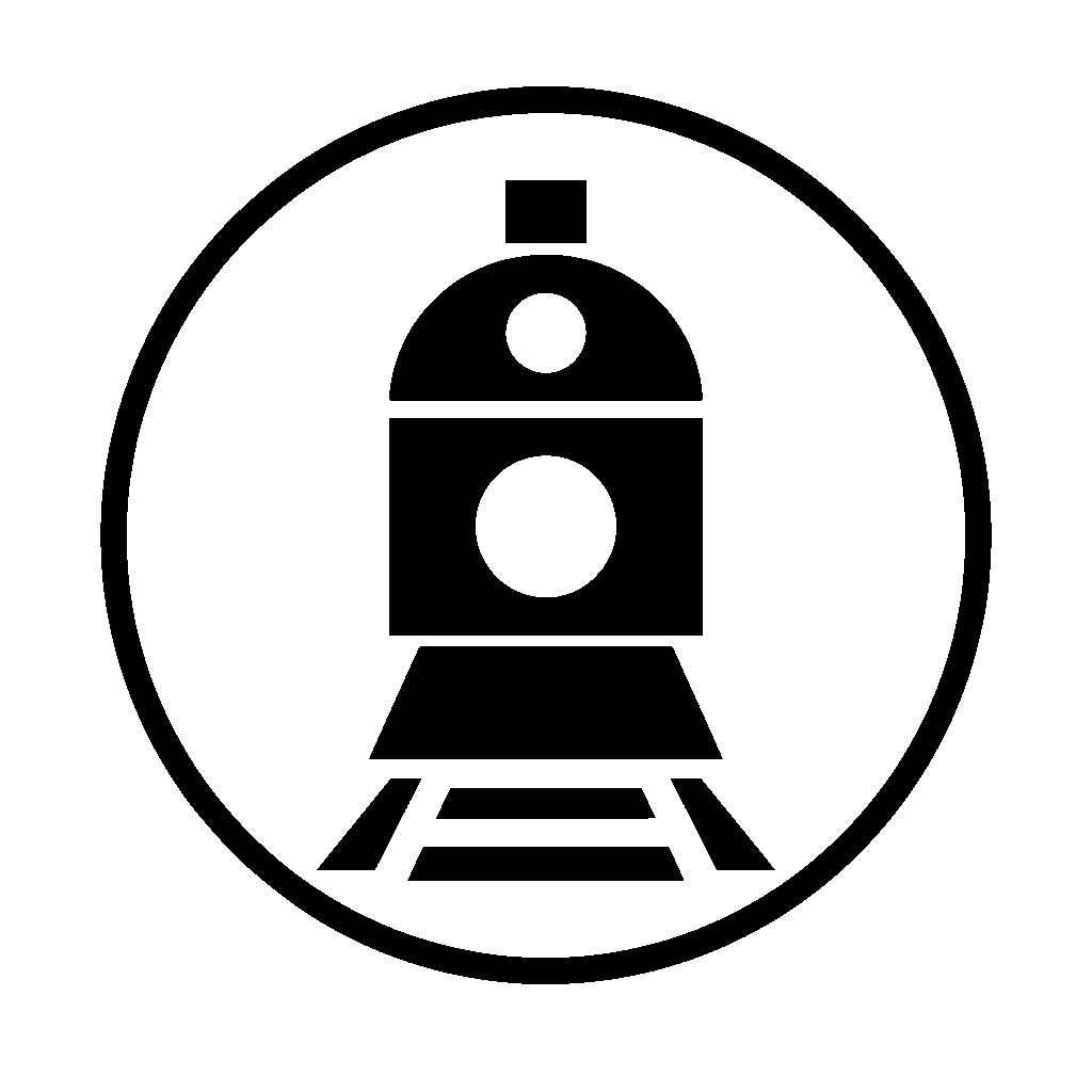 Train Front Circle Logo