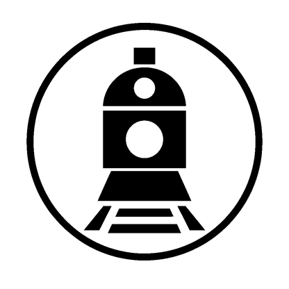 Train Front Circle Logo