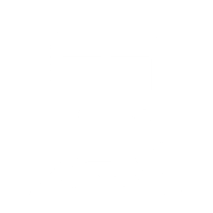 Train Front View Logo #ffffff