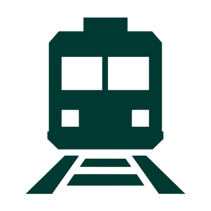 Train Front View Logo #003932