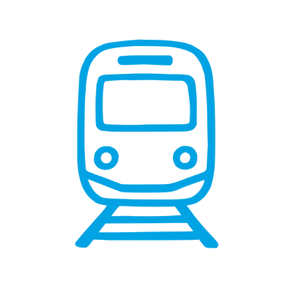 Subway Train Front Logo #00a3e4