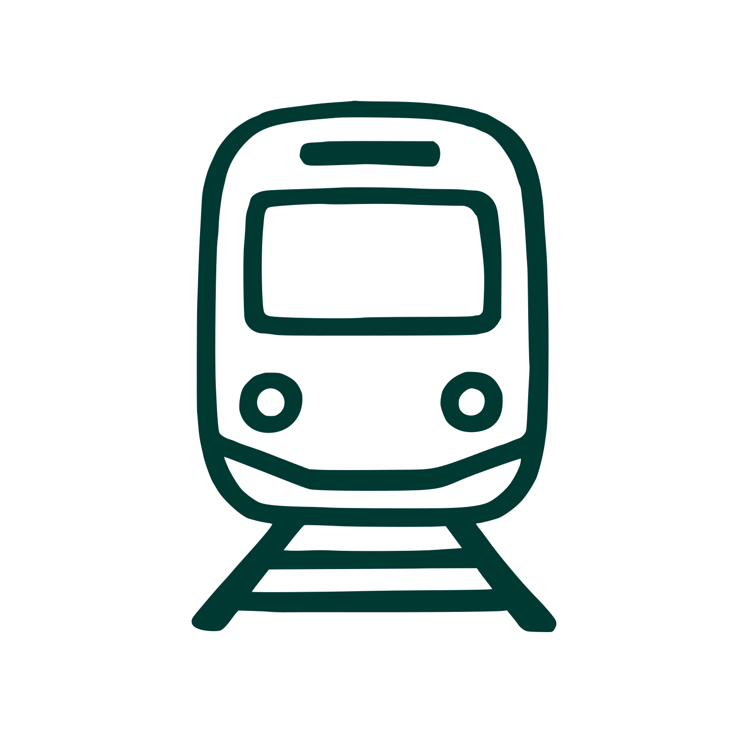 Subway Train Front Logo #003932