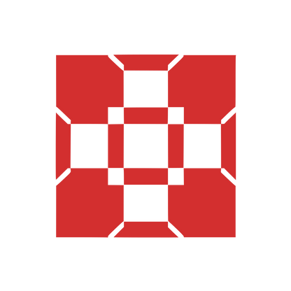 Checkered Cube Logo #D32F2F