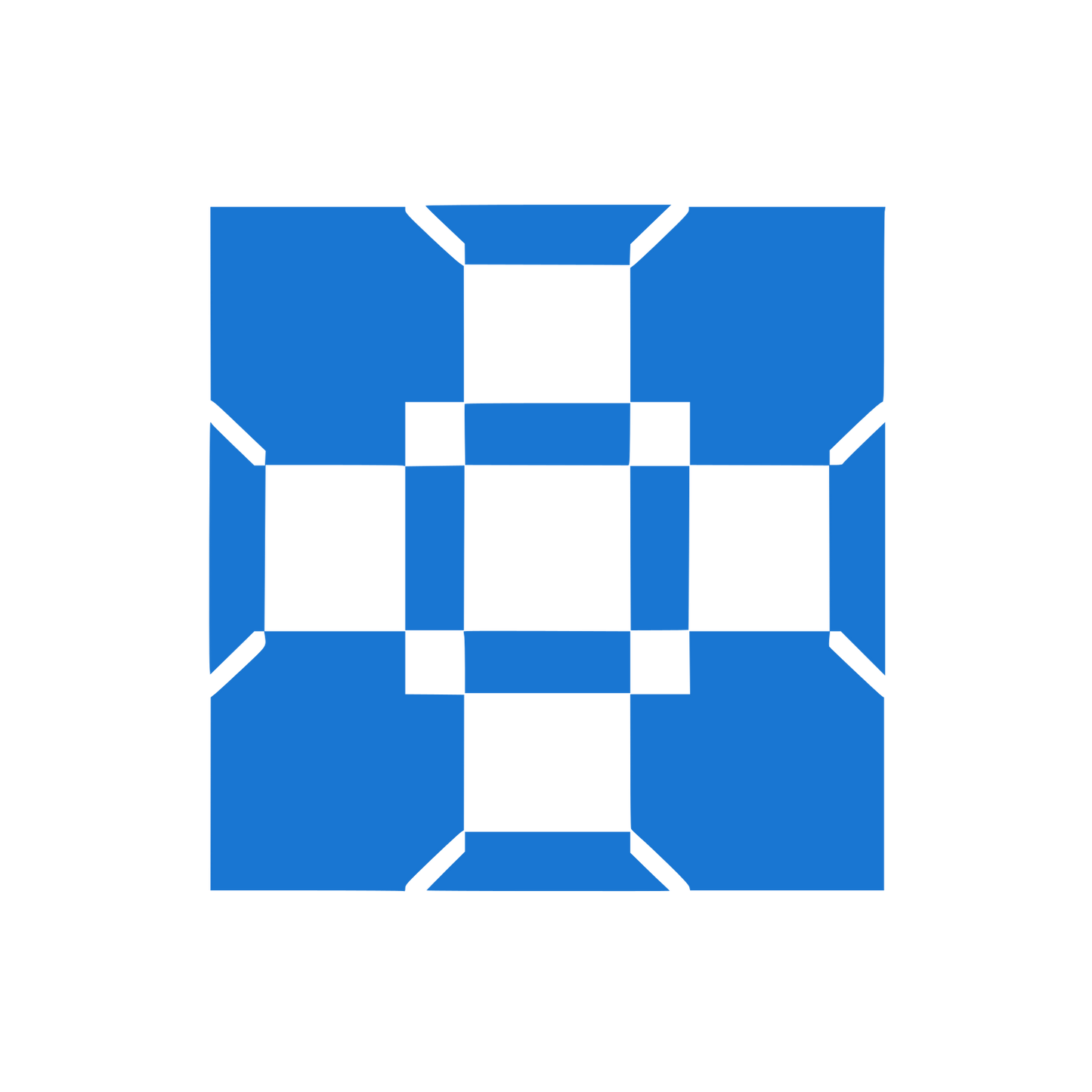 Checkered Cube Logo  #1976D2