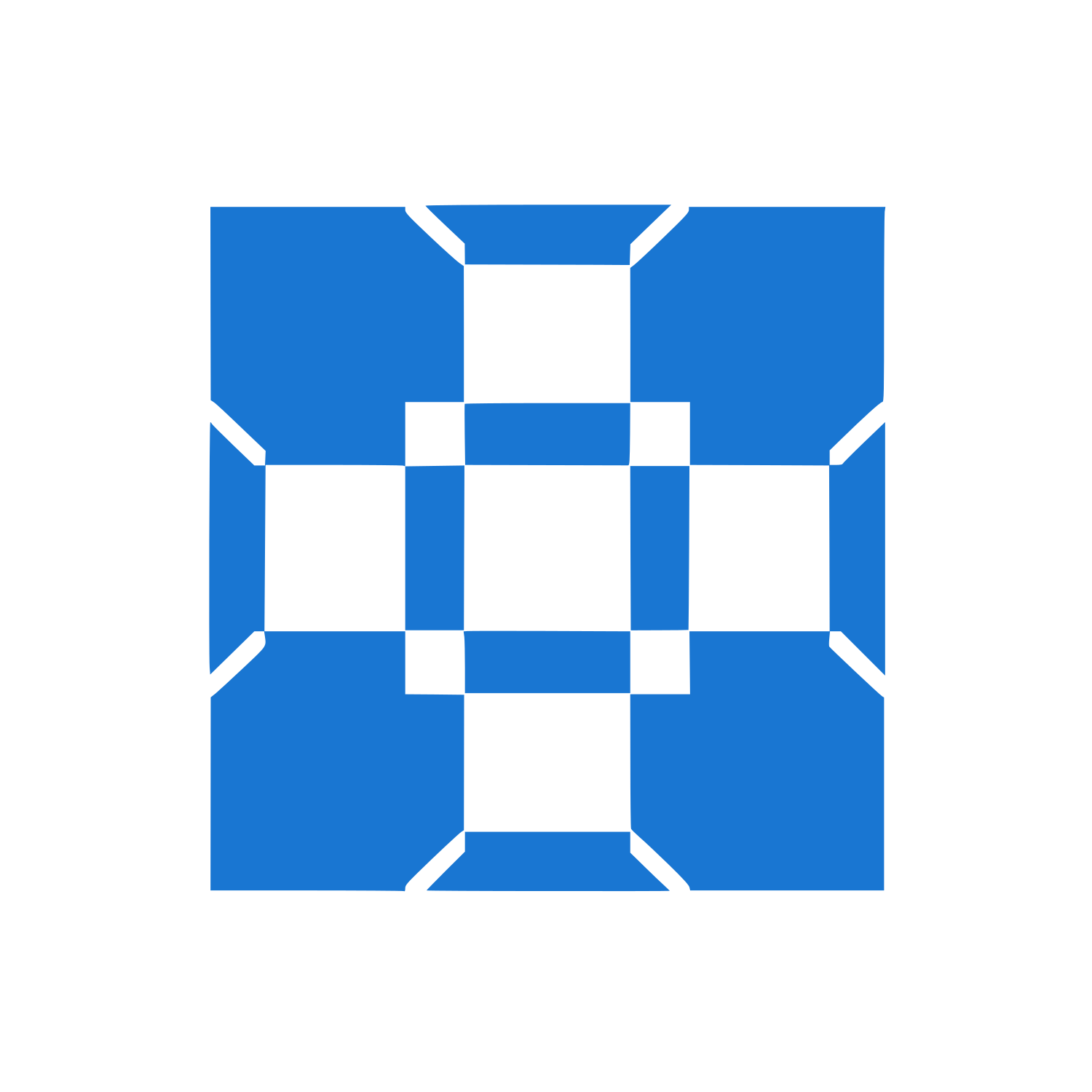 Checkered Cube Logo  #1976D2