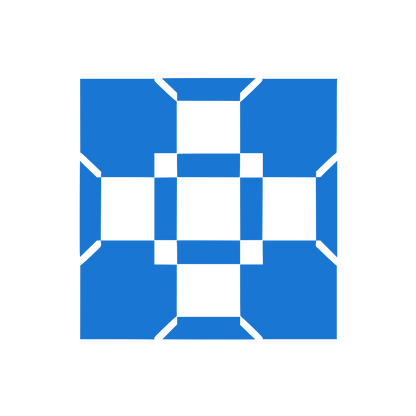 Checkered Cube Logo  #1976D2