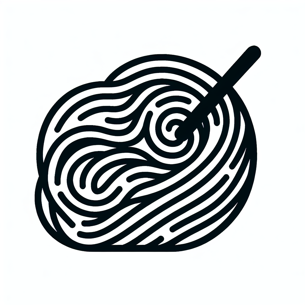 Yarn and Needle Illustration
