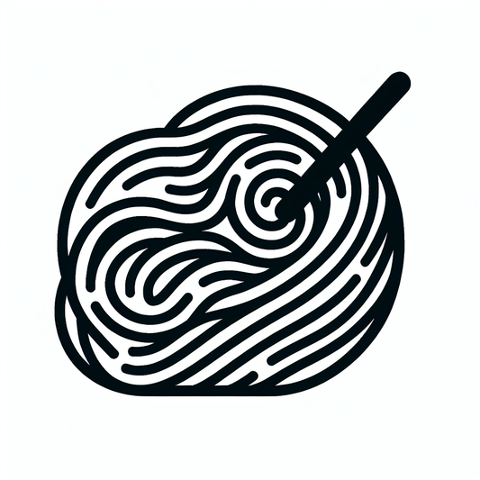 Yarn and Needle Illustration