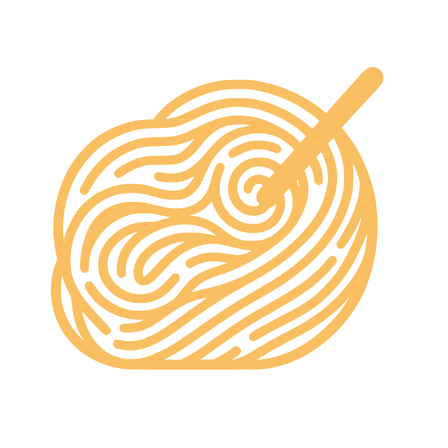 Yarn and Needle Illustration #FABF62