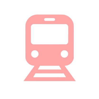 Train Front View Logo #ffa6a6