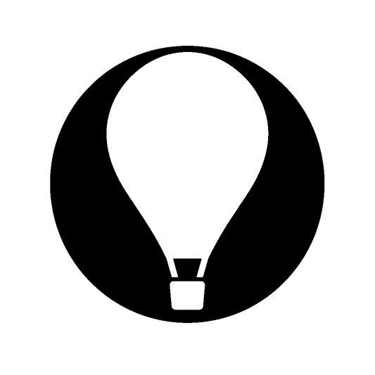Hot Air Balloon Circle Logo
