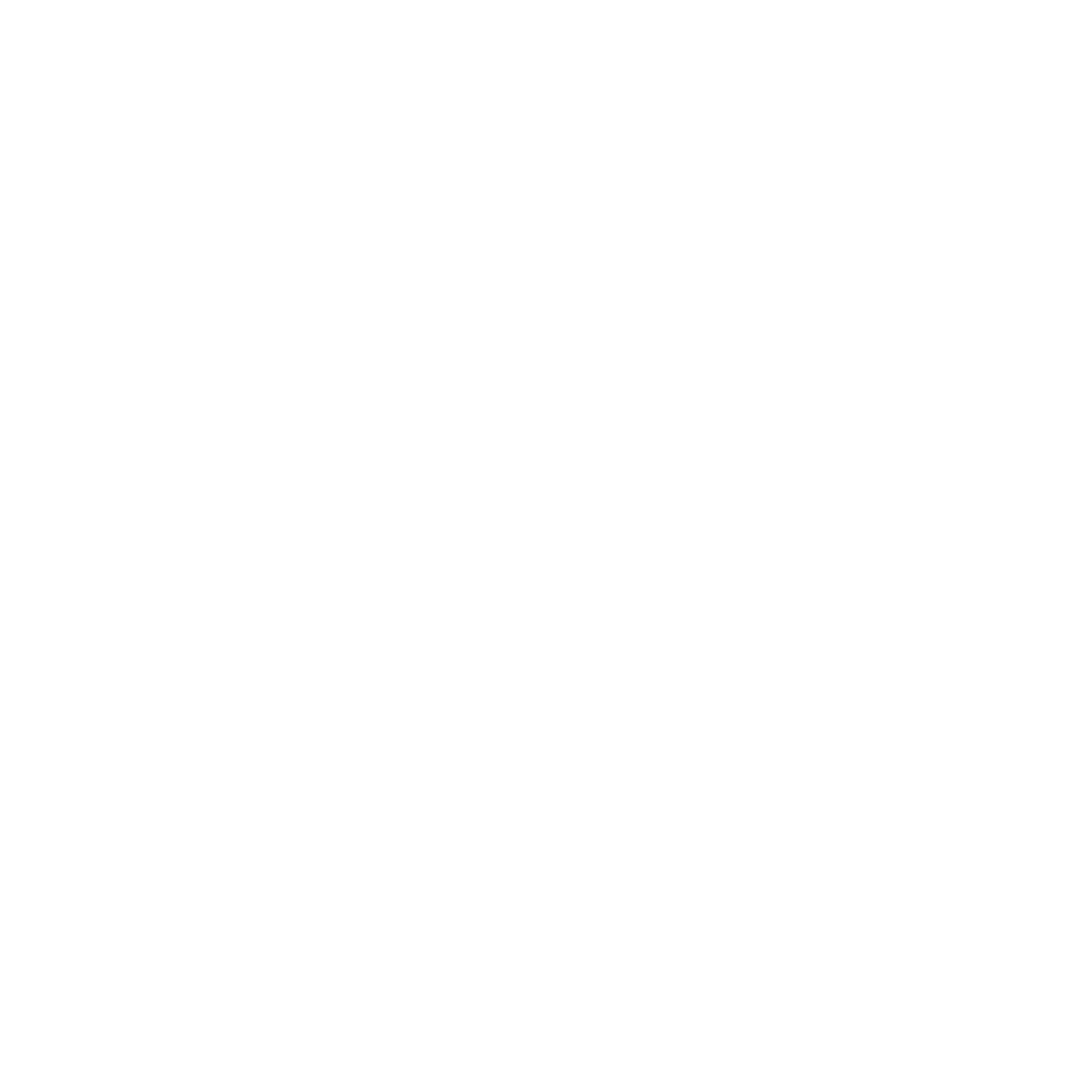 Hot Air Balloon Circle Logo #ffffff