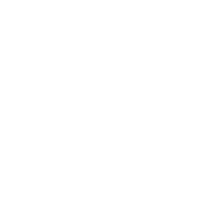 Hot Air Balloon Circle Logo #ffffff