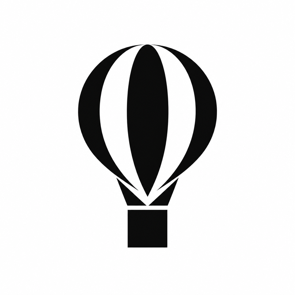 Bauhaus Hot Air Balloon Logo