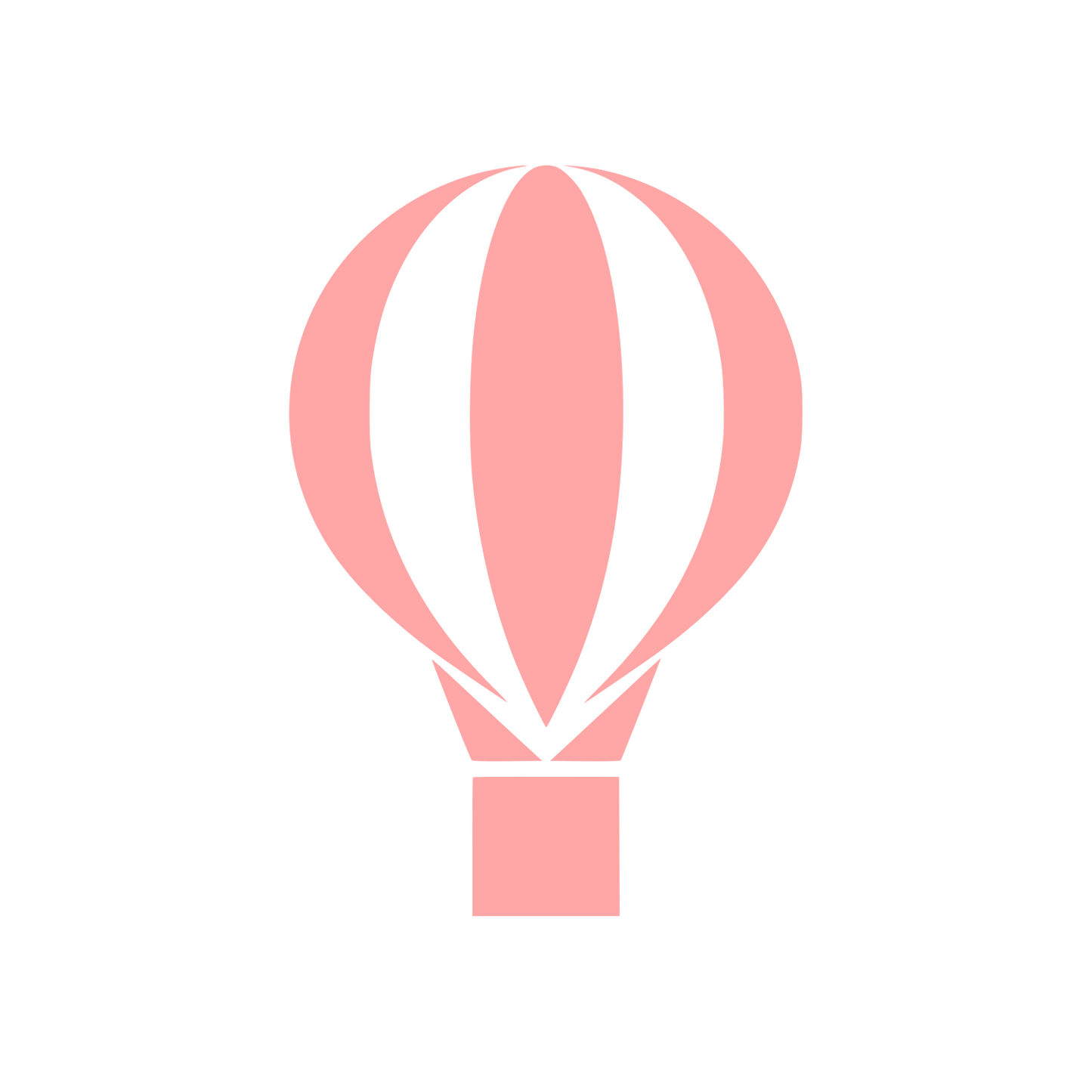 Bauhaus Hot Air Balloon Logo #ffa6a6