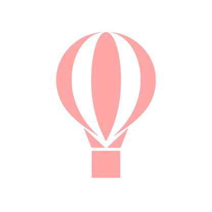 Bauhaus Hot Air Balloon Logo #ffa6a6