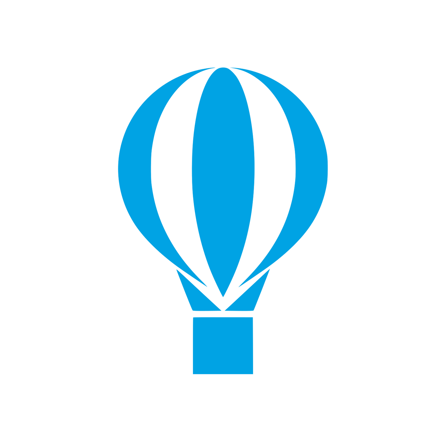 Bauhaus Hot Air Balloon Logo #00a3e4