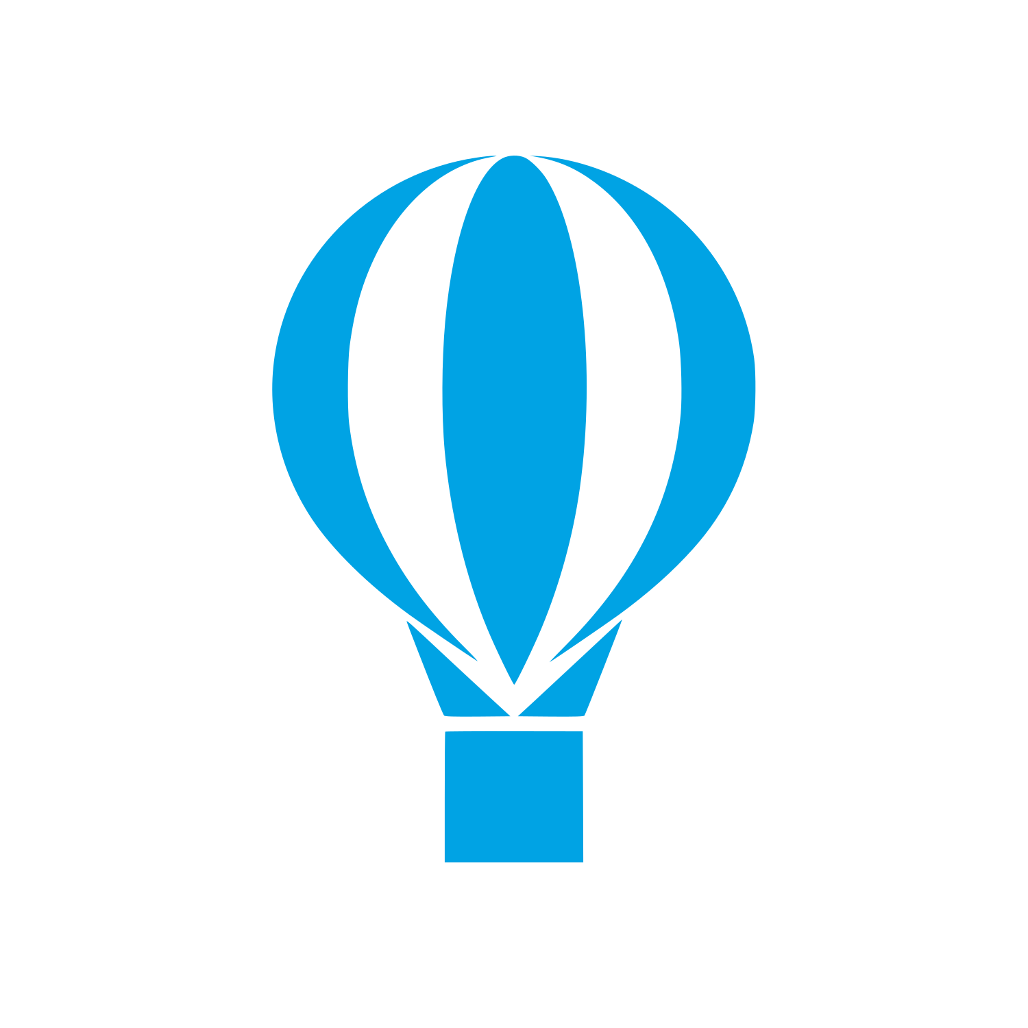 Bauhaus Hot Air Balloon Logo #00a3e4