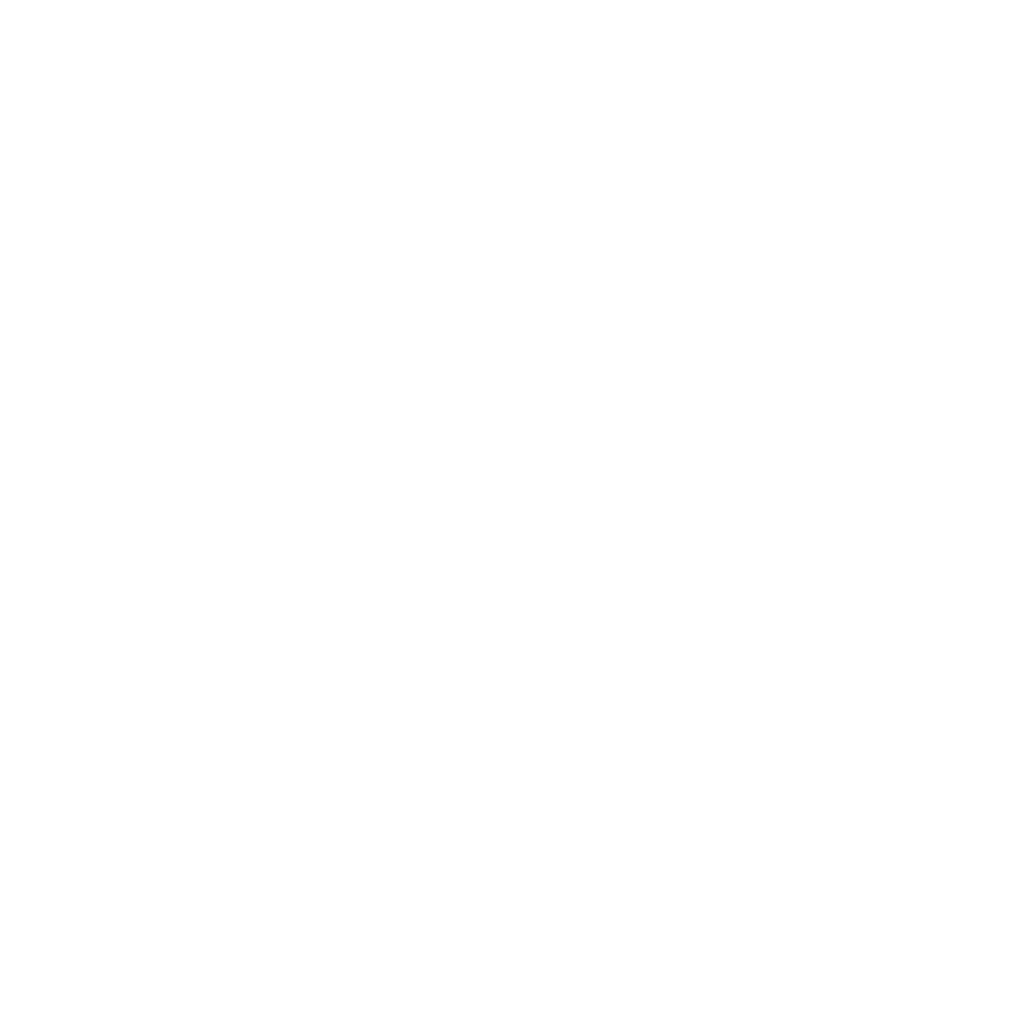 Bauhaus Hot Air Balloon Logo #ffffff