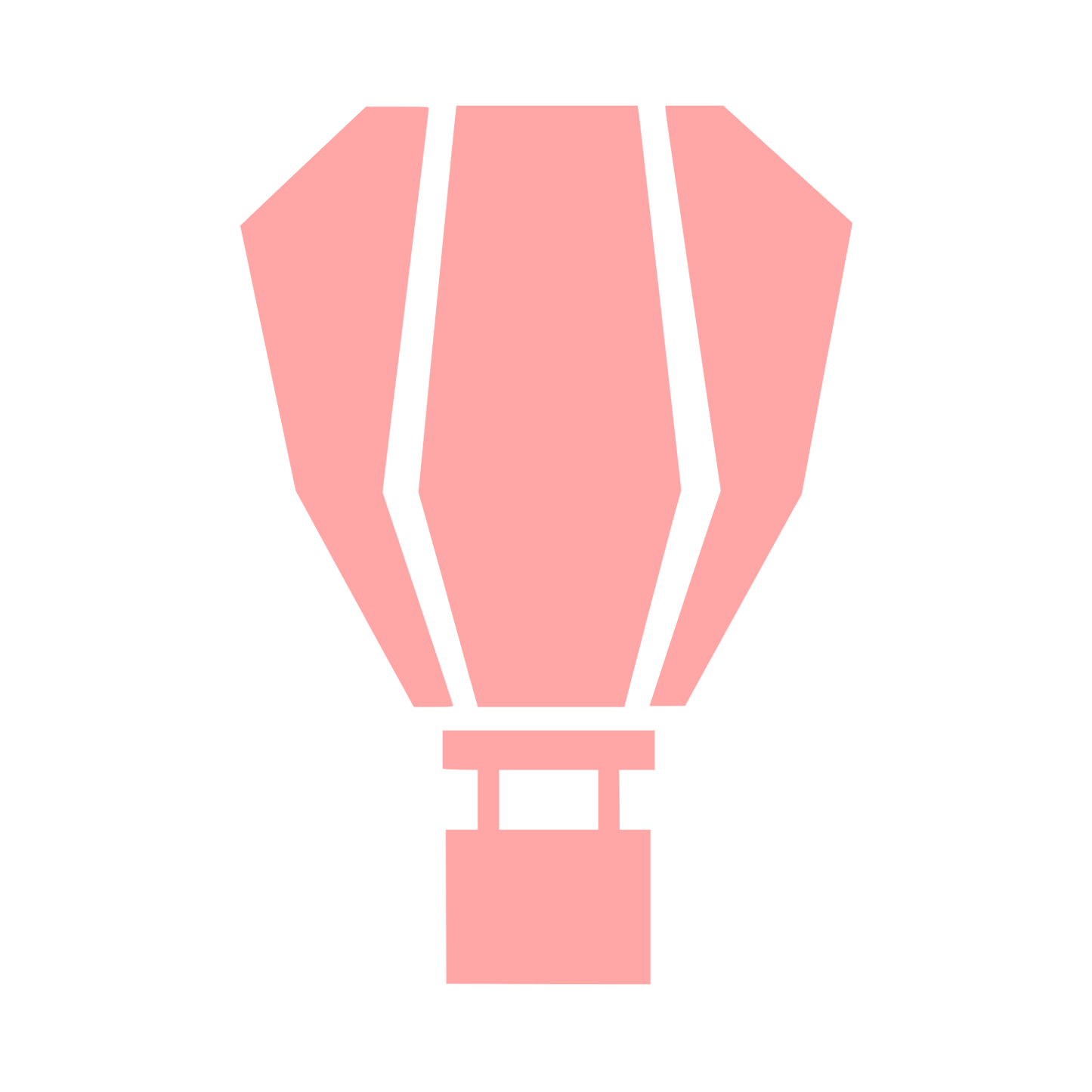 Brutalist Hot Air Balloon Logo #ffa6a6