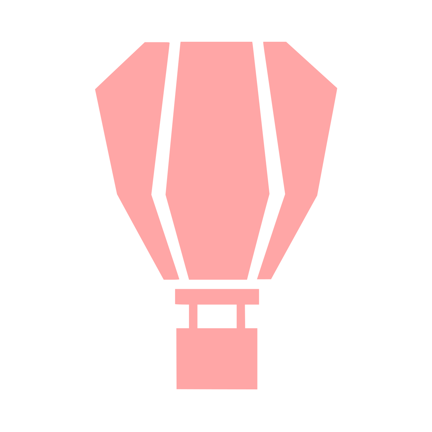 Brutalist Hot Air Balloon Logo #ffa6a6