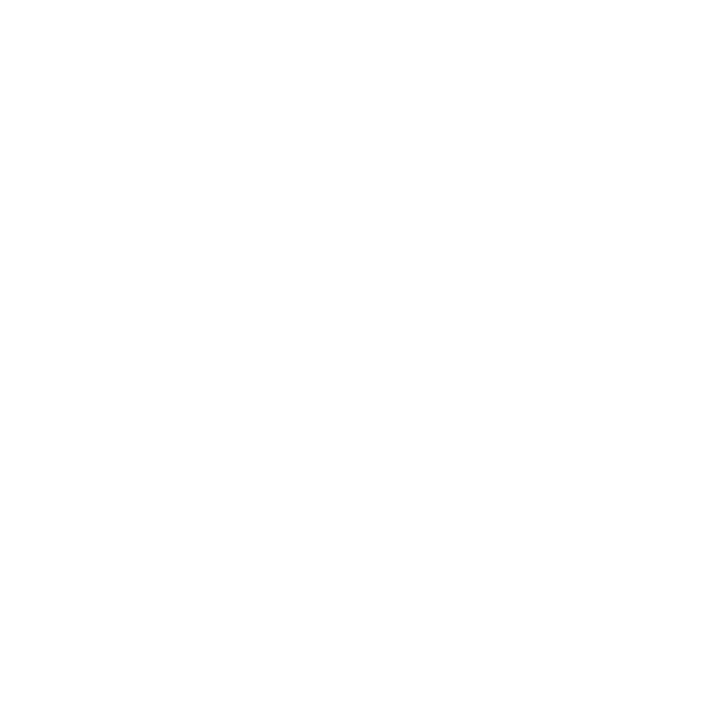 Hot Air Balloon Overlap Logo #ffffff