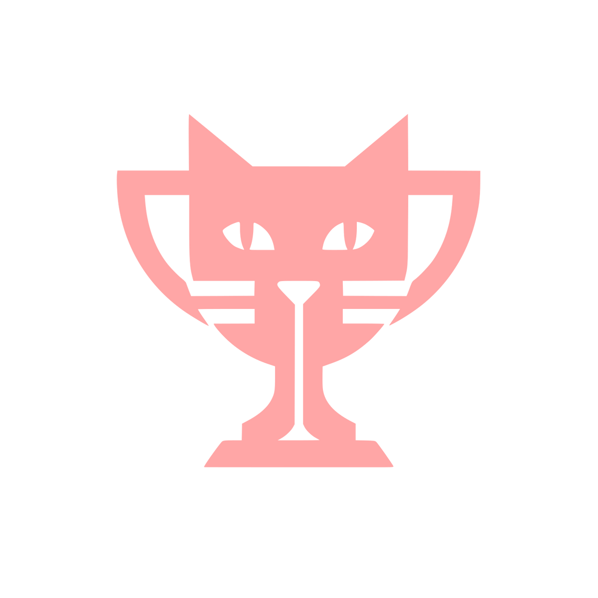 Cat Trophy Logo #ffa6a6