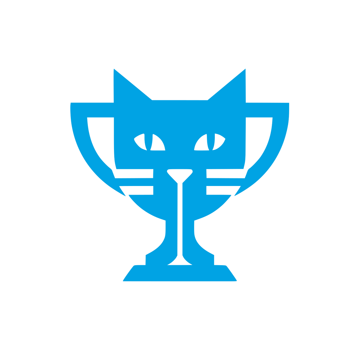 Cat Trophy Logo #00a3e4