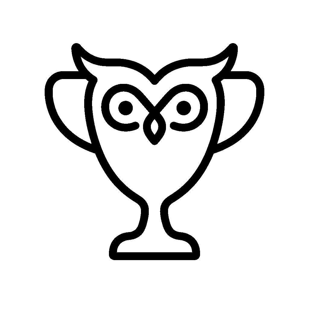 Owl Trophy Cup Logo