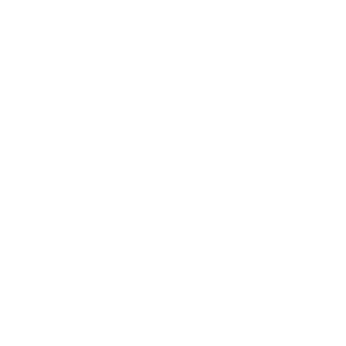 Bauhaus Bear Face Logo #ffffff