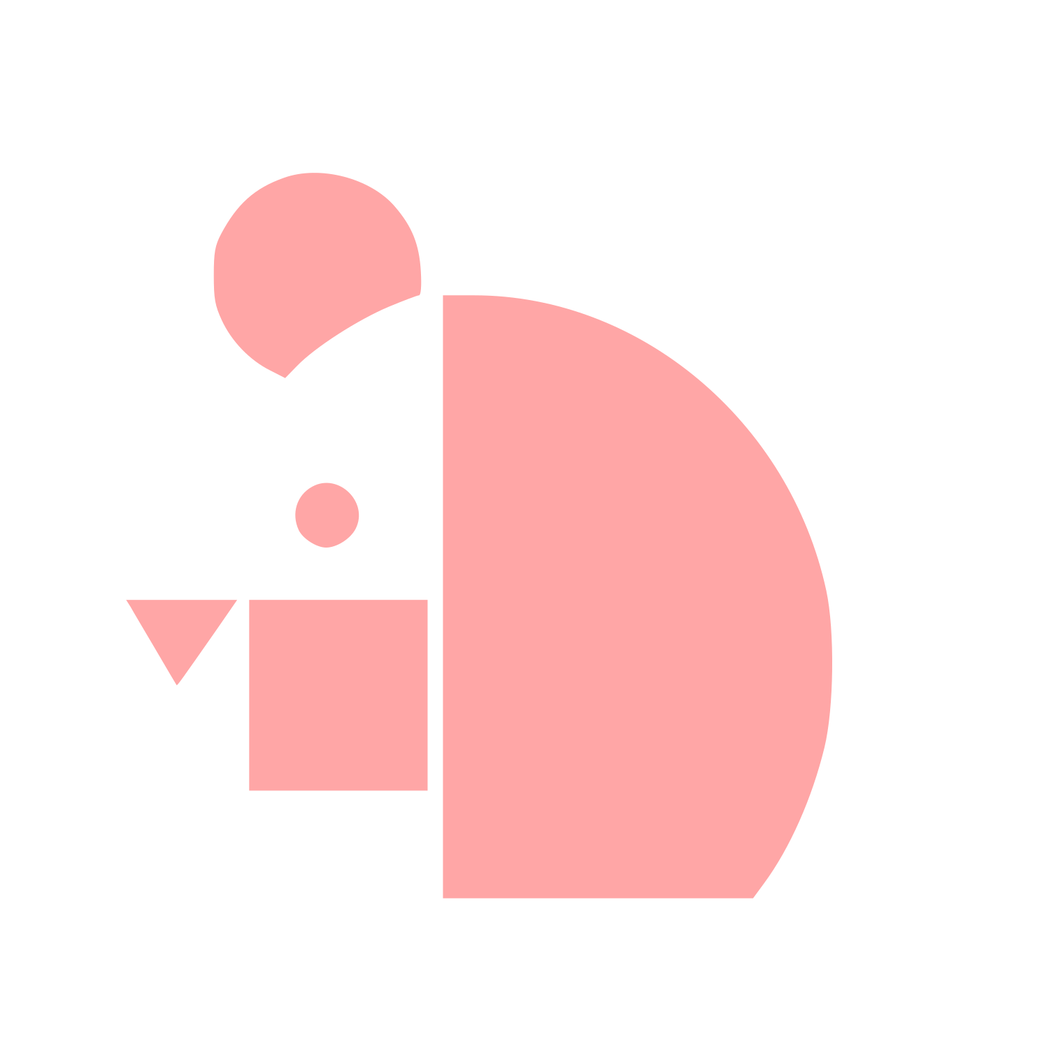 Bauhaus Bear Logo #ffa6a6