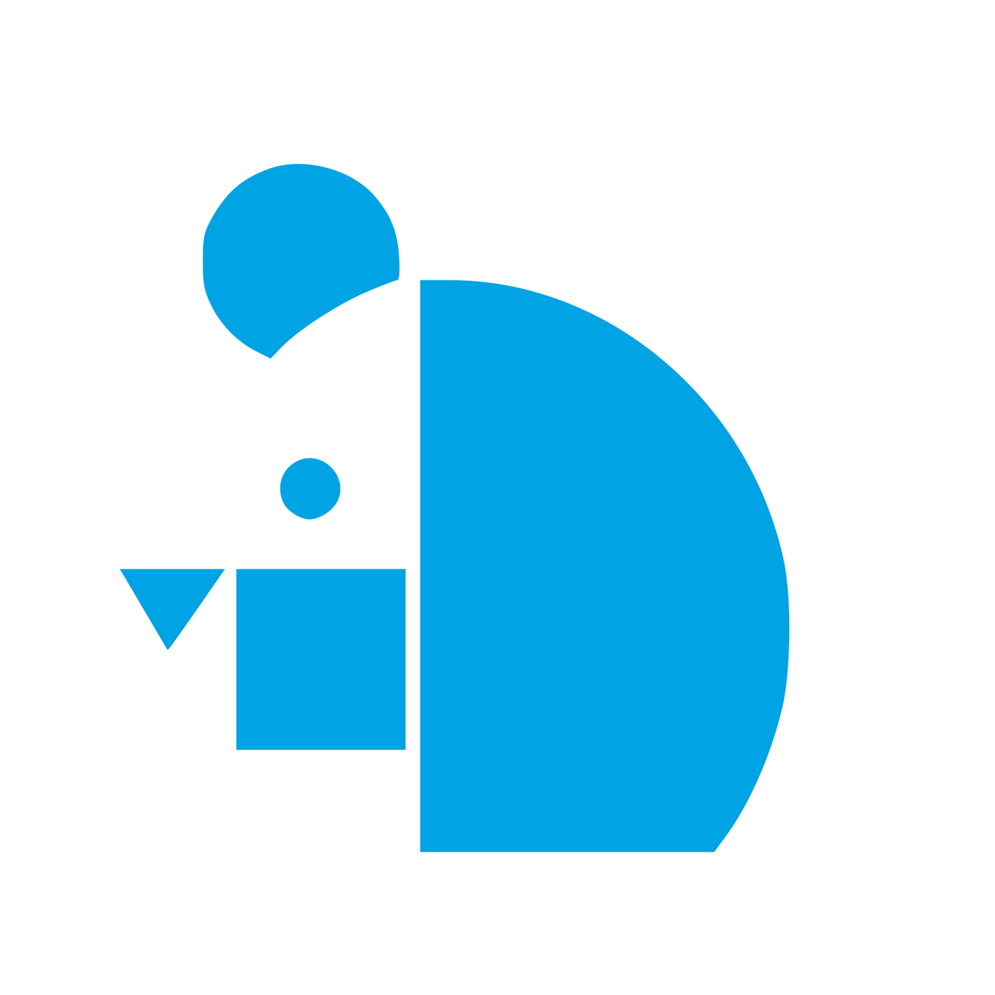 Bauhaus Bear Logo #00a3e4
