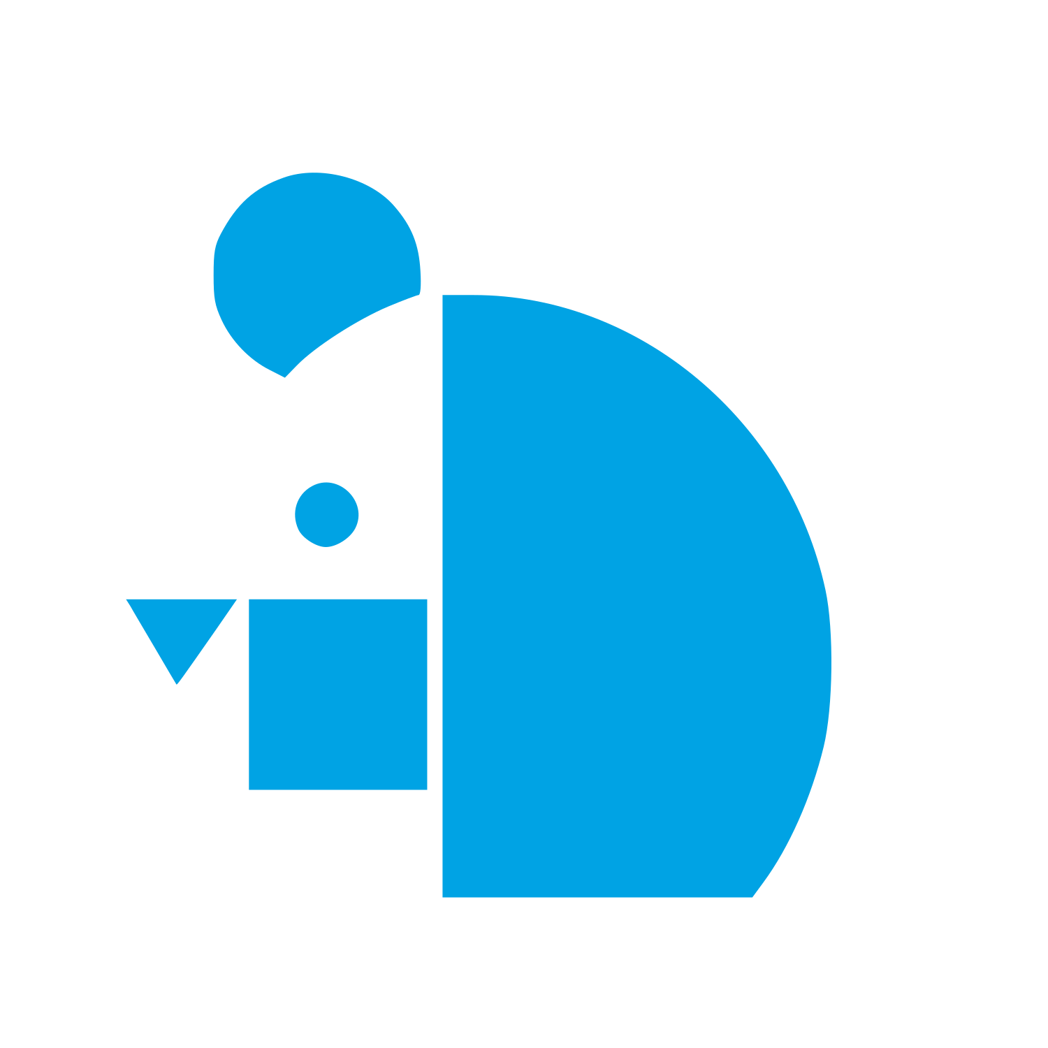 Bauhaus Bear Logo #00a3e4
