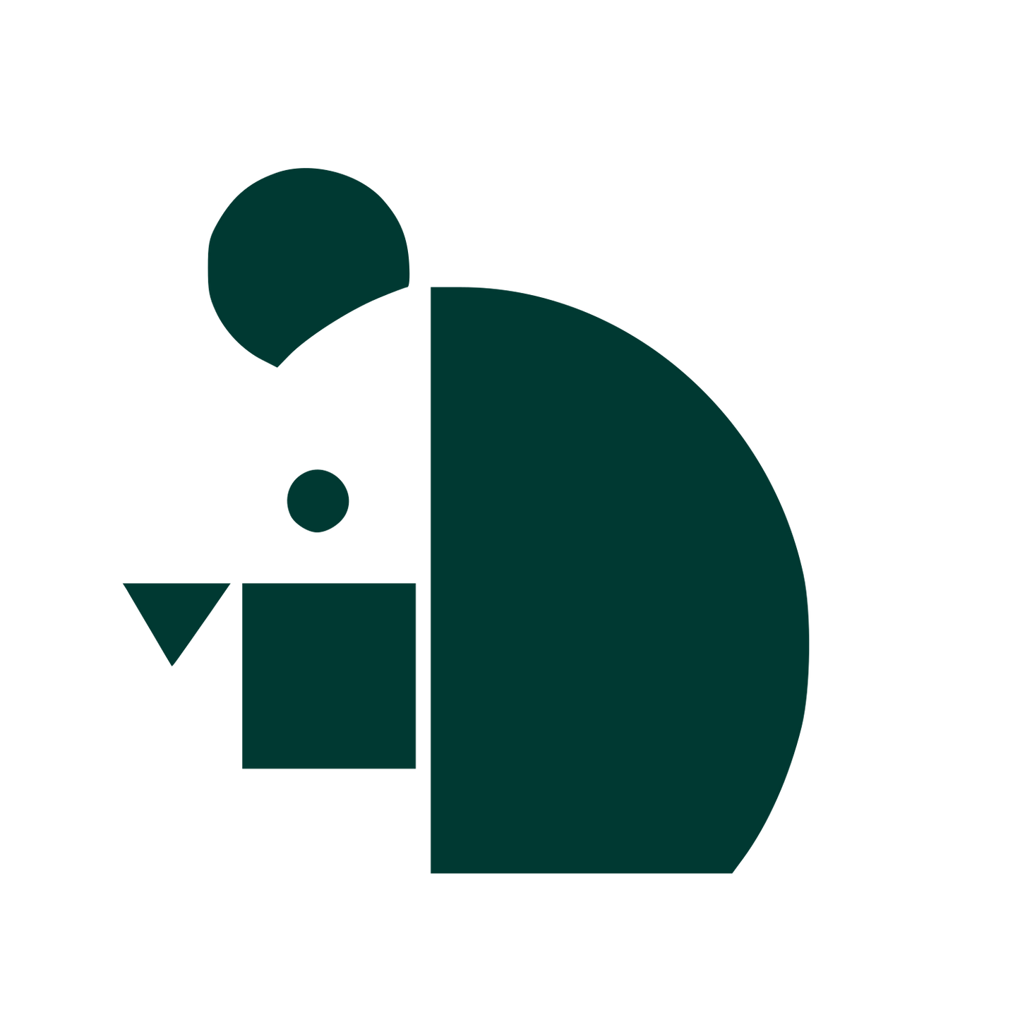 Bauhaus Bear Logo #003932