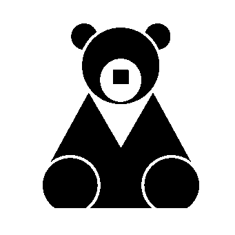 Bauhaus Panda Bear Logo
