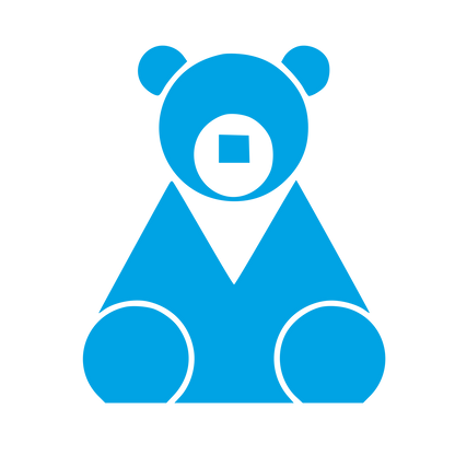 Bauhaus Panda Bear Logo #00a3e4