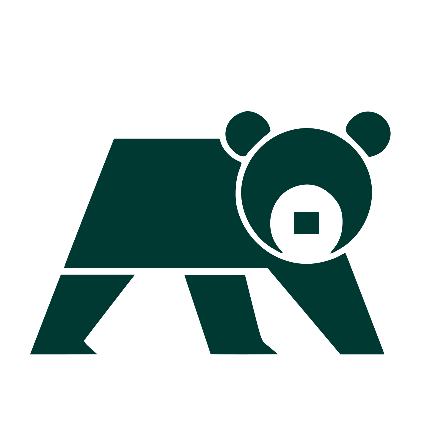 Bauhaus Bear Logo #003932