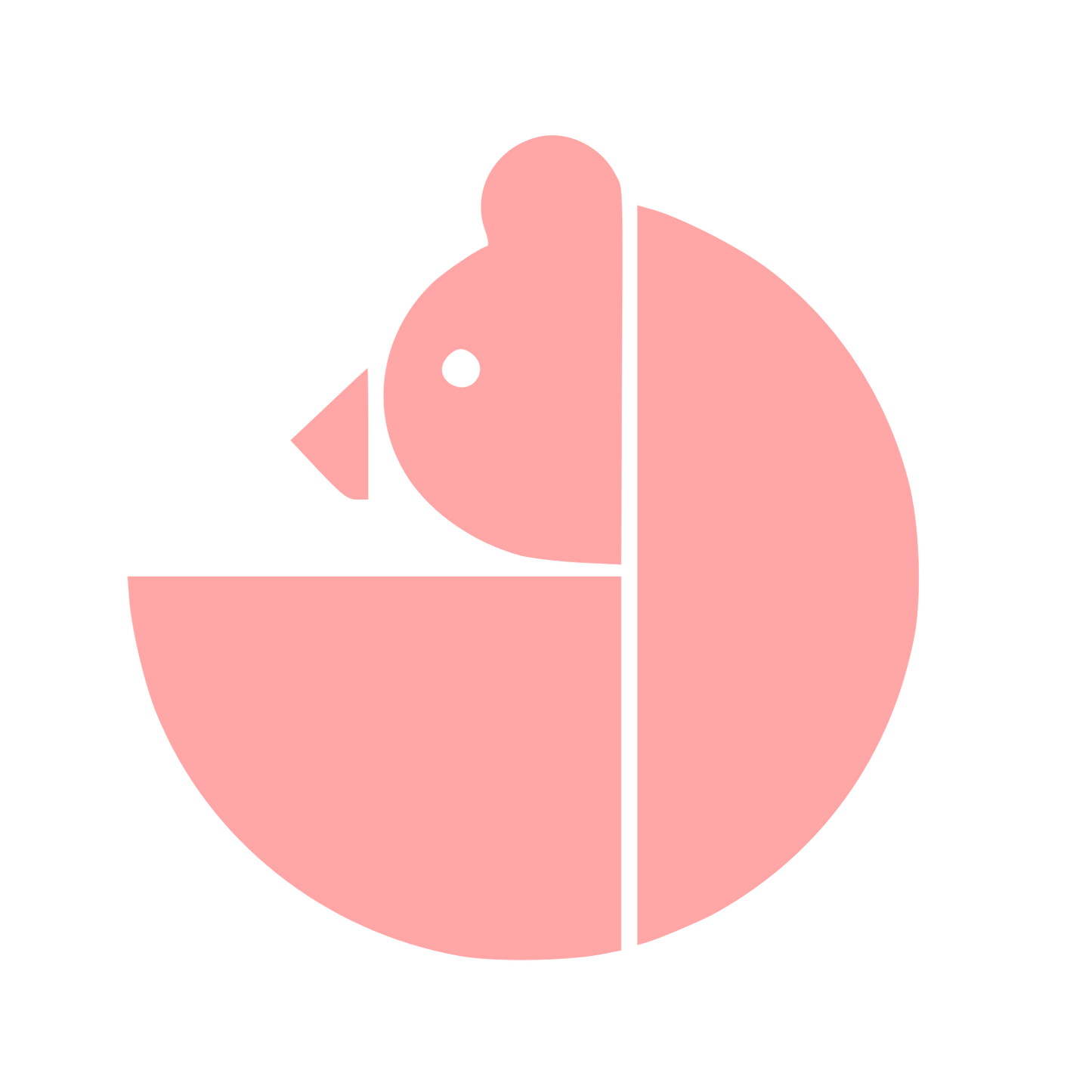 Bauhaus Bear Logo #ffa6a6
