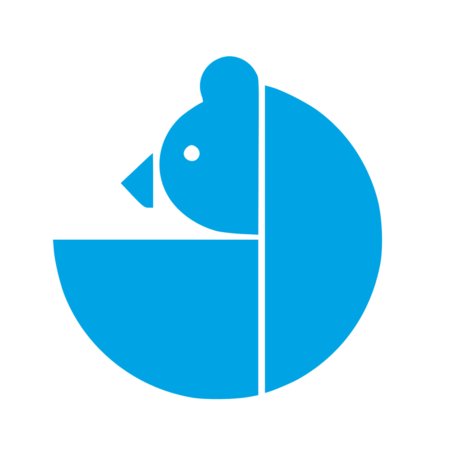 Bauhaus Bear Logo #00a3e4