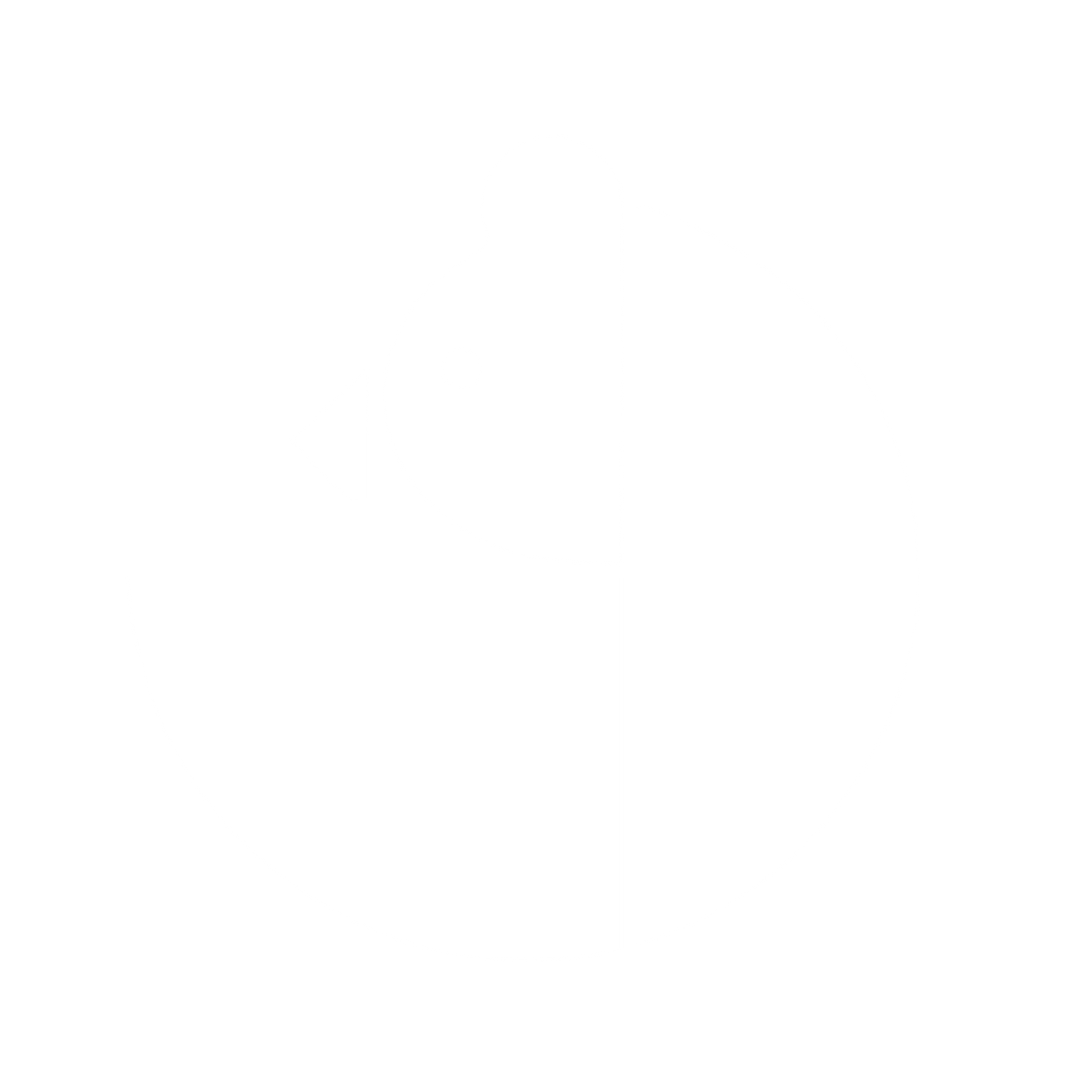 Bauhaus Bear Logo #ffffff