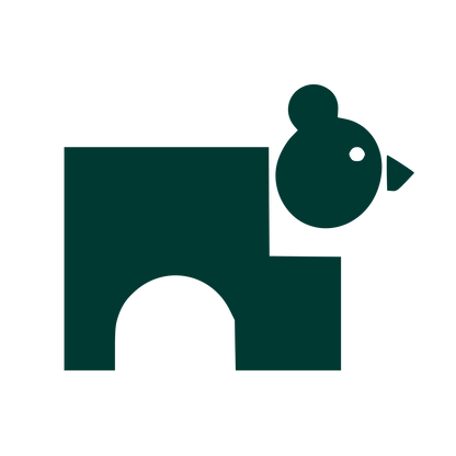 Bauhaus Bear Logo #003932