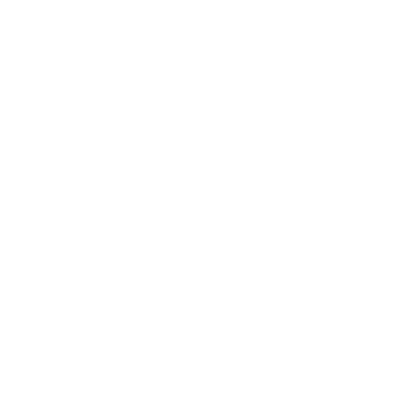 Bauhaus Bear Map Pin Logo #ffffff