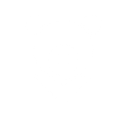Bauhaus Bear Map Pin Logo #ffffff