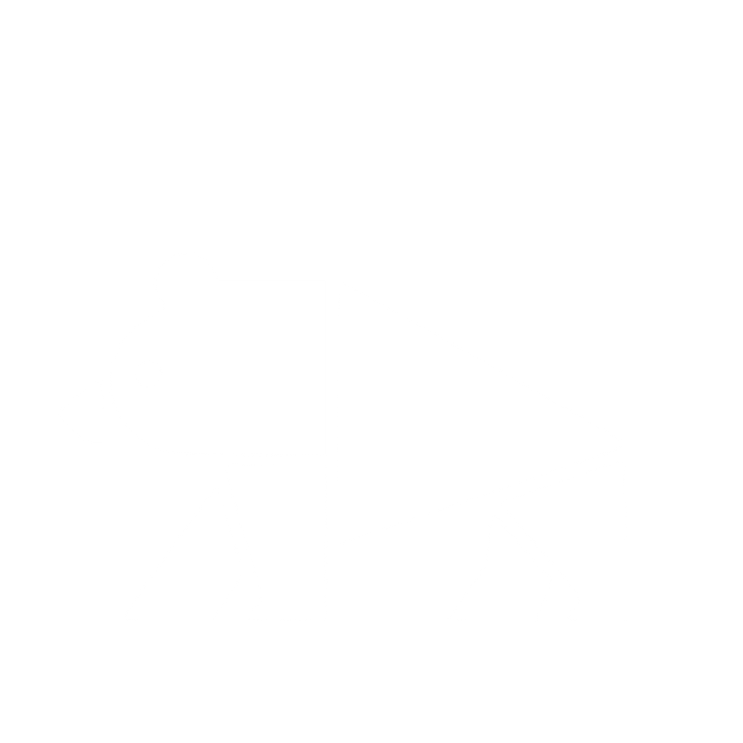 Bauhaus Bear Logo #ffffff