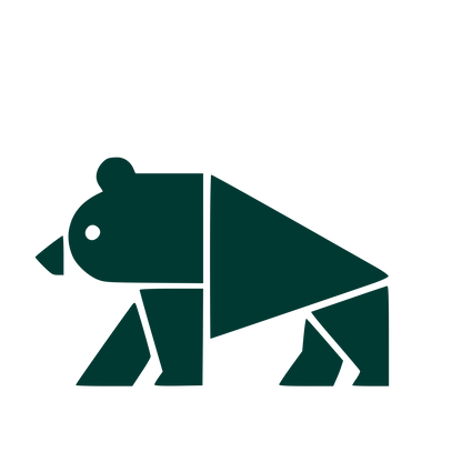 Bauhaus Bear Logo #003932