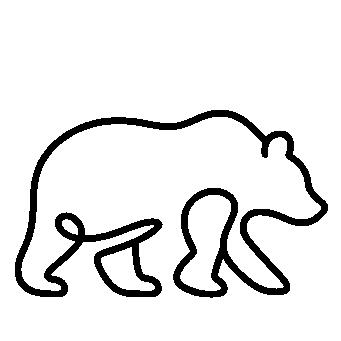 Monoline Bear Logo