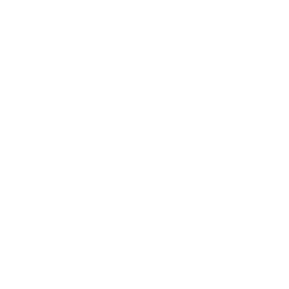 Monoline Bear Logo #ffffff