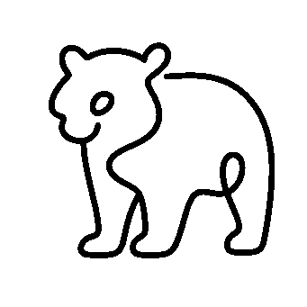Monoline Bear Logo